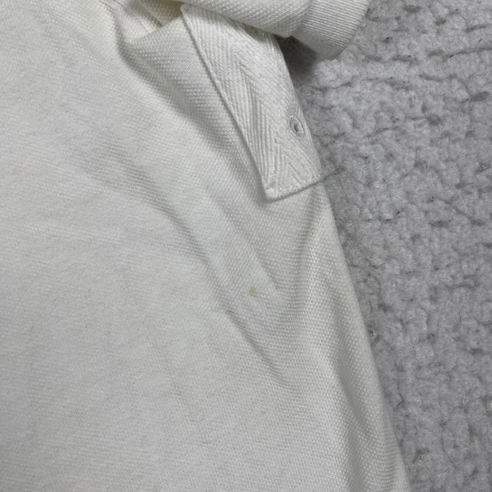 Polo Ralph Lauren France Polo Shirt Mens XL White Big Pony Custom Fit Sporty